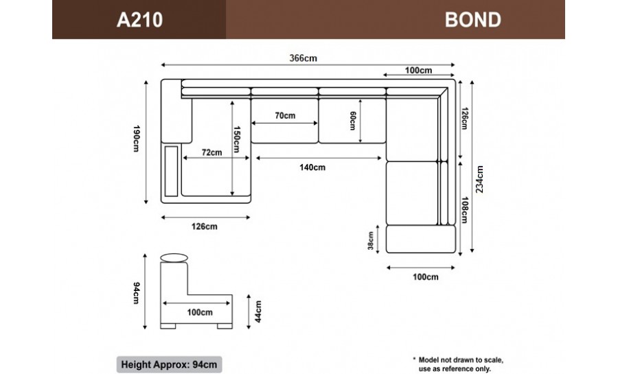 Bond Leather Sofa Lounge Set